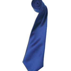 Premier 'Colours' Satin Tie | Marine Blue