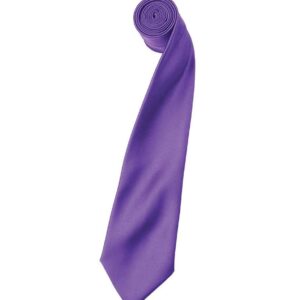 Premier 'Colours' Satin Tie | Rich Violet
