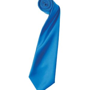 Premier 'Colours' Satin Tie | Sapphire Blue