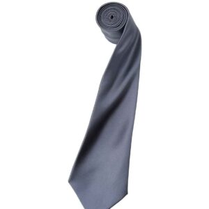 Premier 'Colours' Satin Tie | Steel