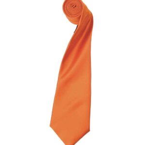 Premier 'Colours' Satin Tie | Terracotta