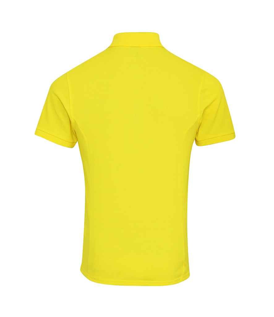 Premier Coolchecker® Plus Piqué Polo Shirt | Yellow - Image 2