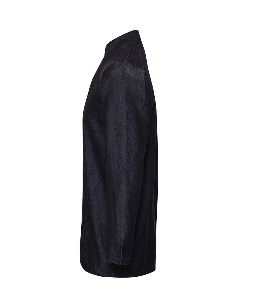 Premier Denim Chef's Jacket | Black Denim - Image 4