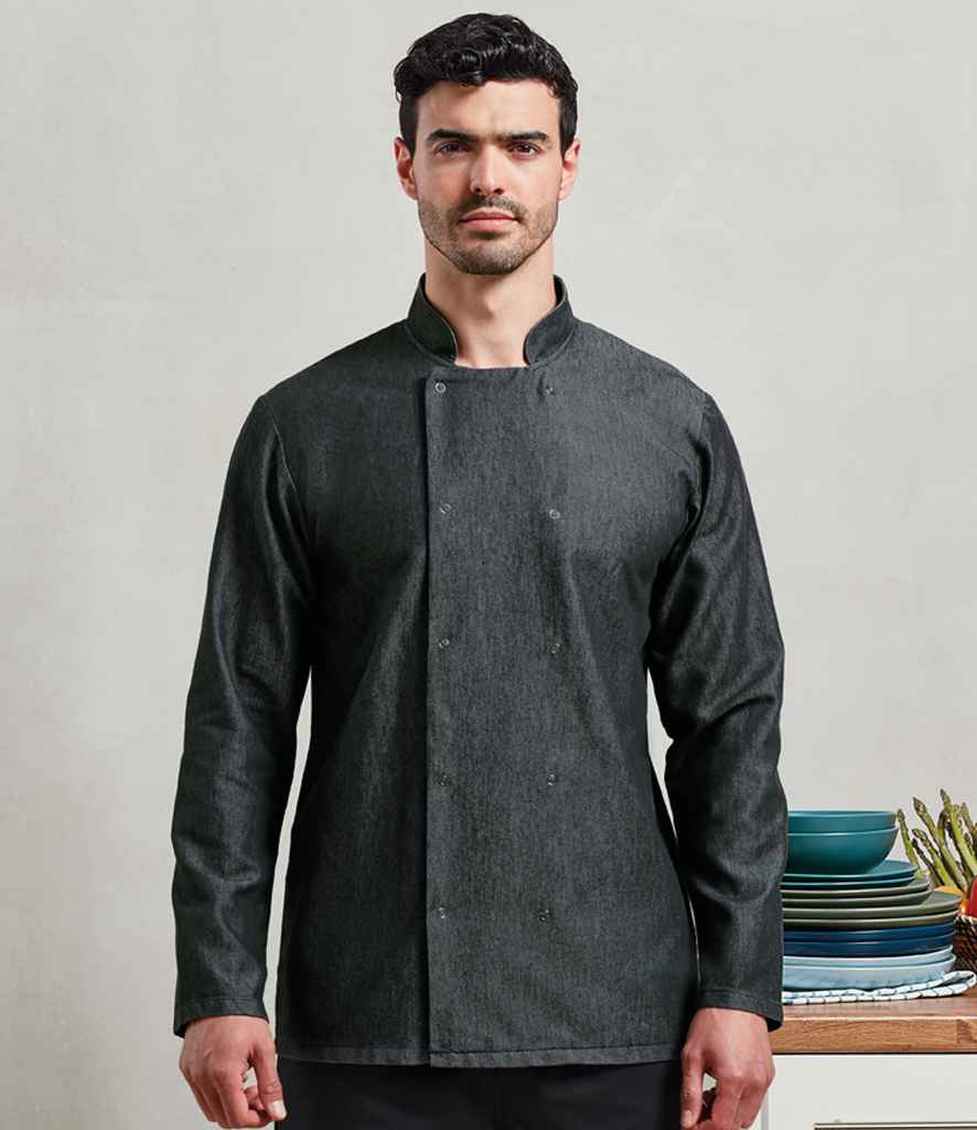 Premier Denim Chef's Jacket | Black Denim