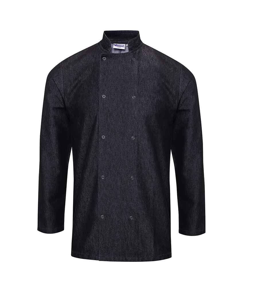 Premier Denim Chef's Jacket | Black Denim - Image 2