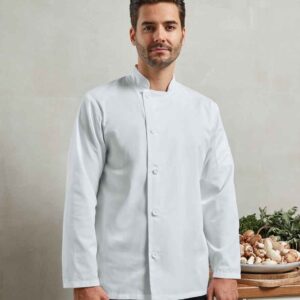 Premier Essential Long Sleeve Chef's Jacket | White