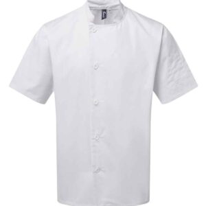 Premier Essential Short Sleeve Chef's Jacket | White
