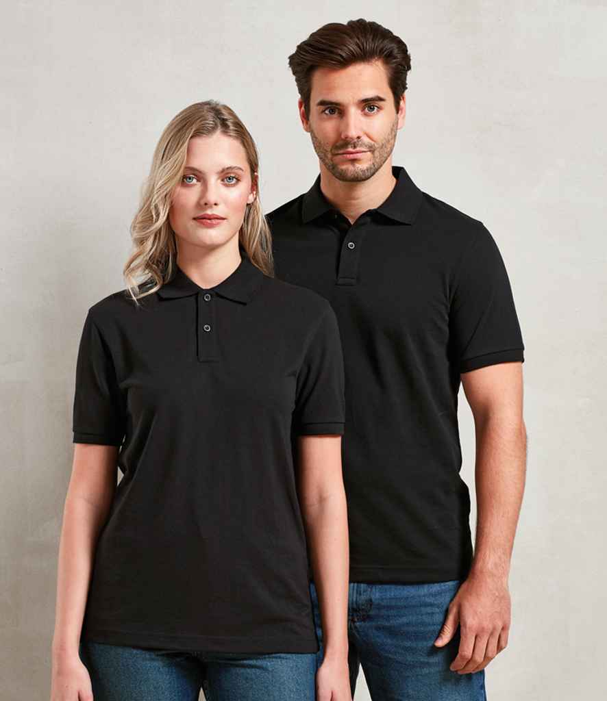 Premier Essential Unisex Polo Shirt | Black