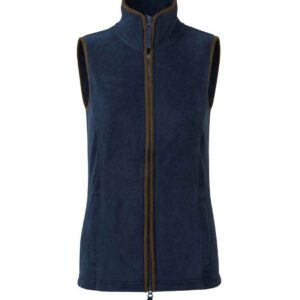 Premier Ladies Artisan Fleece Gilet | Navy/Brown