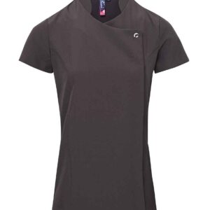 Premier Ladies Blossom Short Sleeve Tunic | Dark Grey