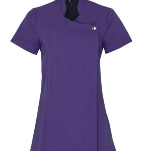 Premier Ladies Blossom Short Sleeve Tunic | Purple