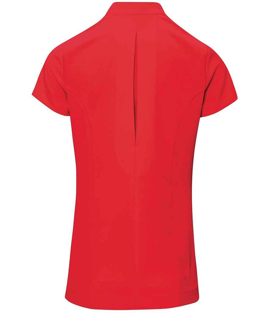 Premier Ladies Blossom Short Sleeve Tunic | Strawberry Red - Image 3