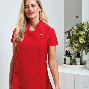 Premier Ladies Blossom Short Sleeve Tunic | Strawberry Red