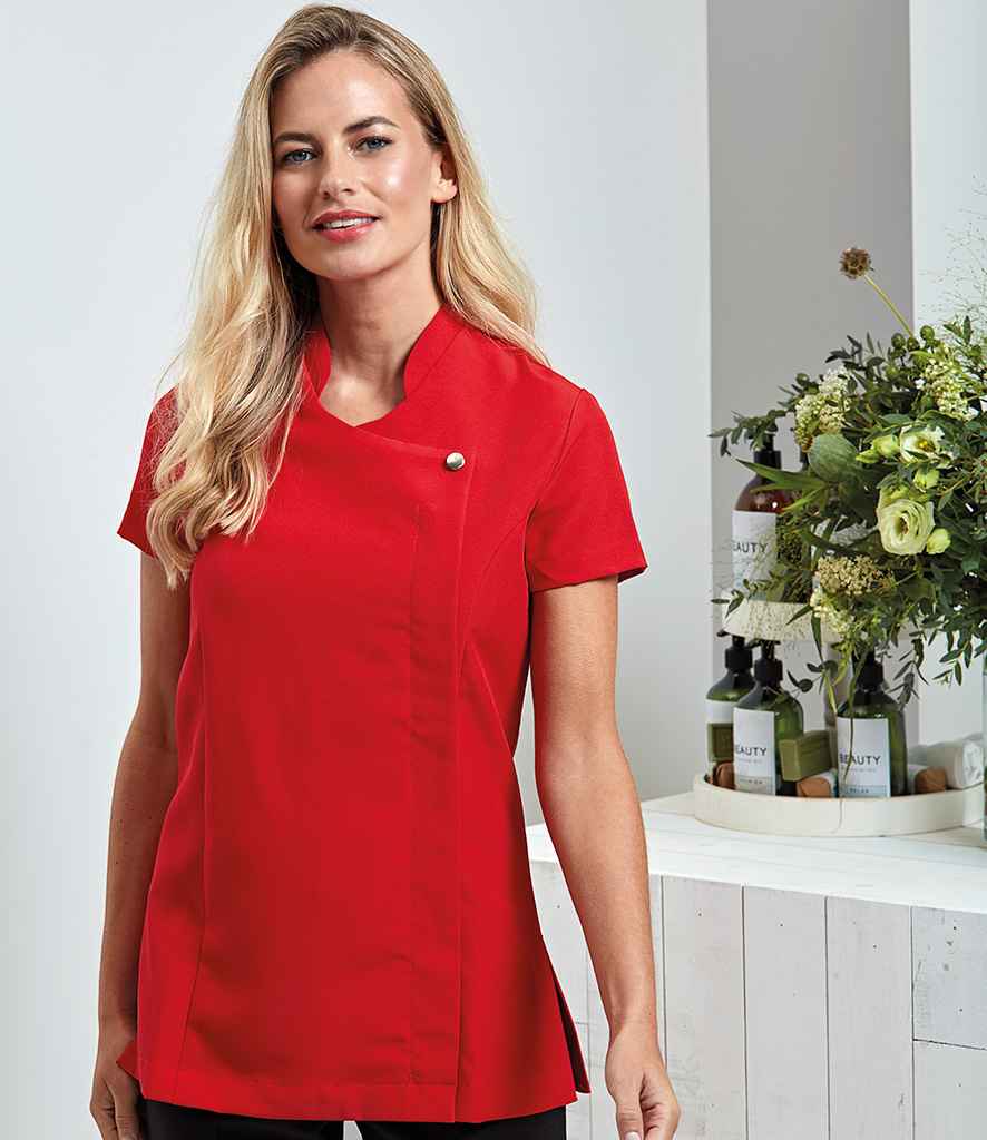 Premier Ladies Blossom Short Sleeve Tunic | Strawberry Red