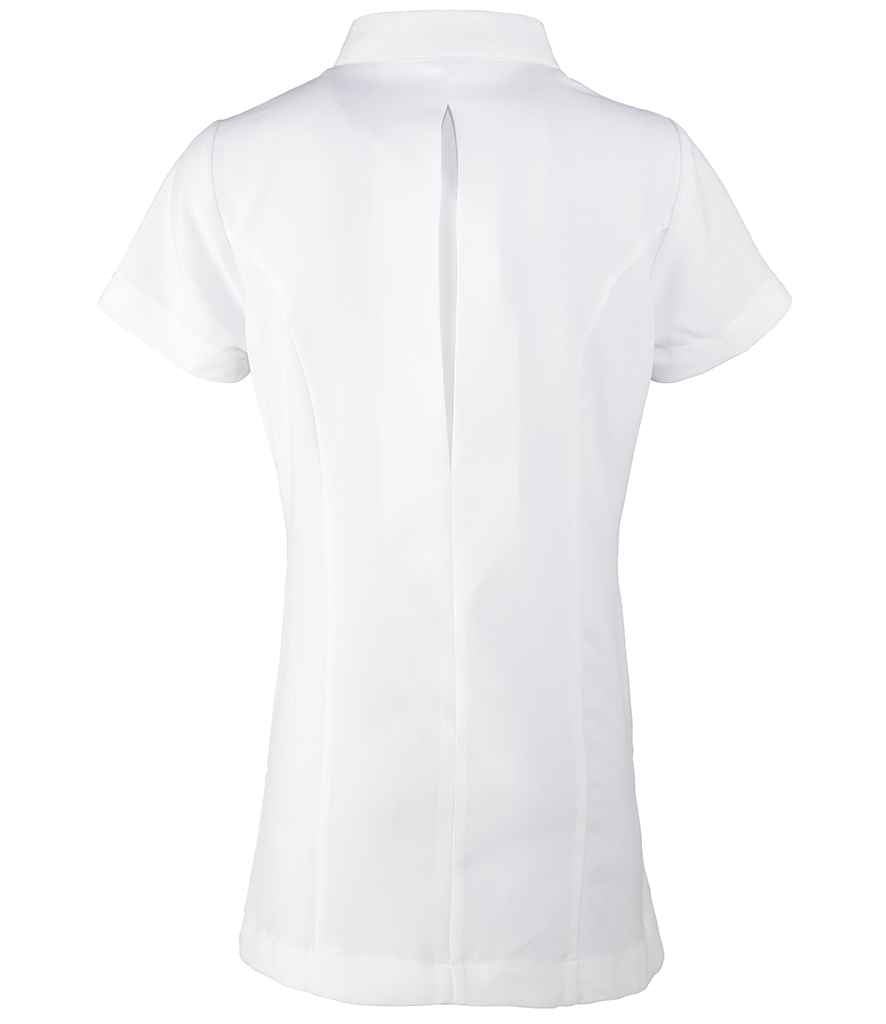 Premier Ladies Blossom Short Sleeve Tunic | White - Image 2