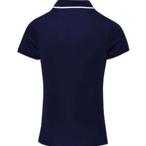 Premier Ladies Contrast Coolchecker® Piqué Polo Shirt | Navy/White