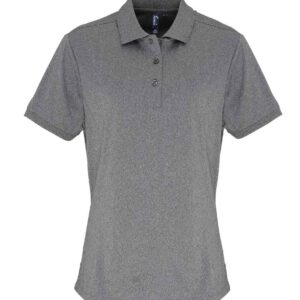 Premier Ladies Coolchecker® Piqué Polo Shirt | Grey Melange