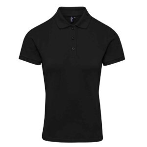 Premier Ladies Coolchecker® Plus Piqué Polo Shirt | Black