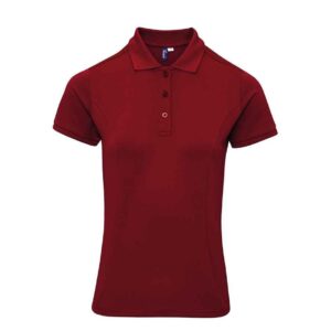 Premier Ladies Coolchecker® Plus Piqué Polo Shirt | Burgundy