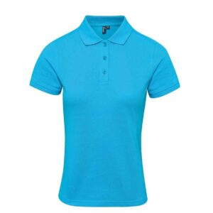 Premier Ladies Coolchecker® Plus Piqué Polo Shirt | Turquoise Blue