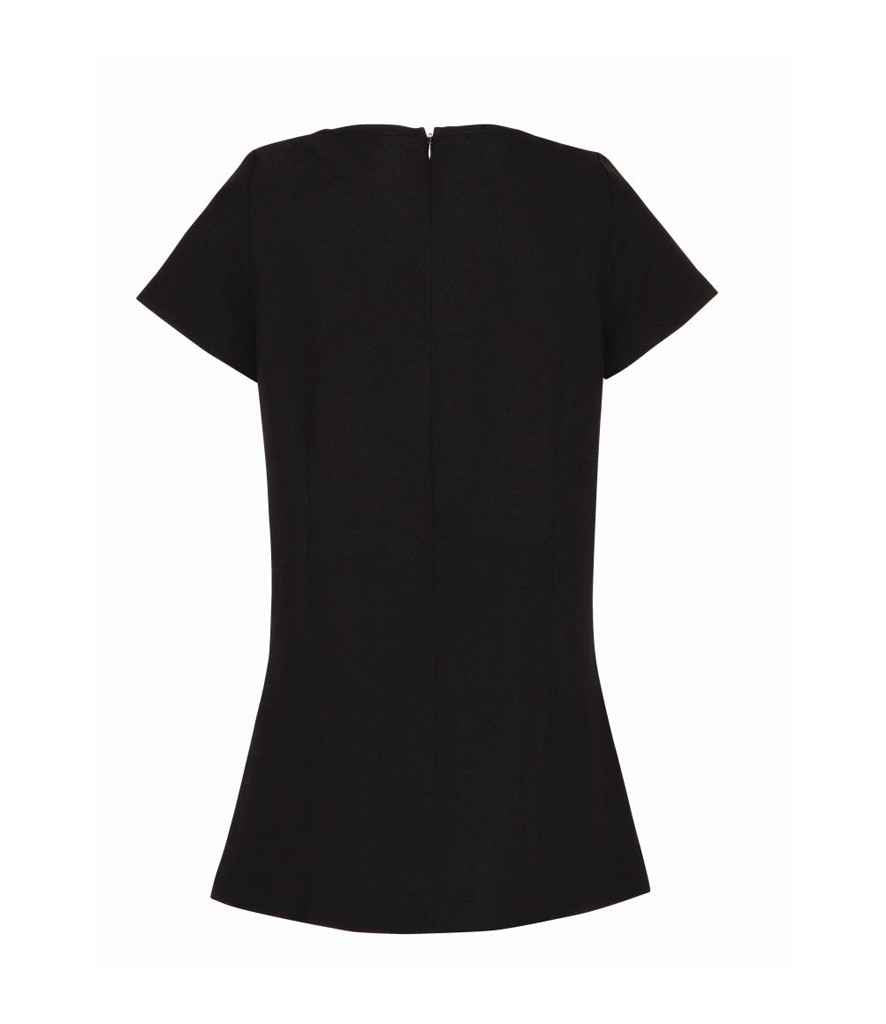Premier Ladies Ivy Short Sleeve Tunic | Black/Strawberry Red - Image 2