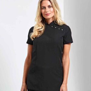 Premier Ladies Mika Short Sleeve Tunic | Black