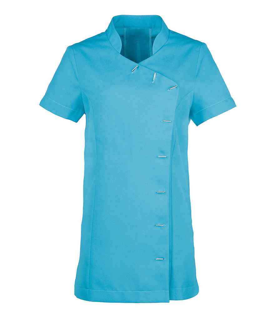 Premier Ladies Orchid Short Sleeve Tunic | Turquoise Blue