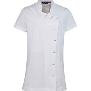 Premier Ladies Orchid Short Sleeve Tunic | White
