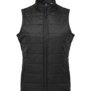 Premier Ladies Recyclight® Padded Gilet | Black
