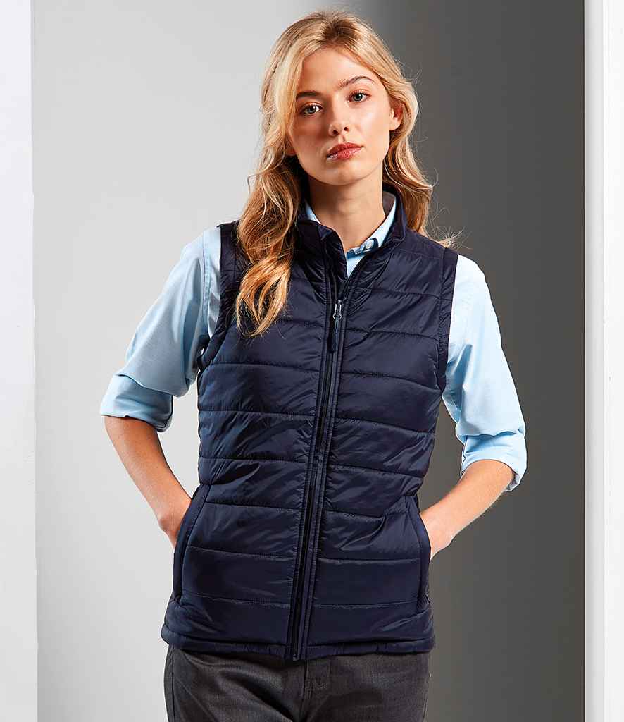 Premier Ladies Recyclight® Padded Gilet | Navy