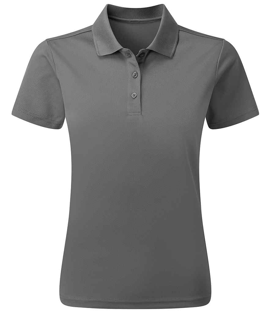 Premier Ladies Spun Dyed Recycled Polo Shirt | Dark Grey - Image 2
