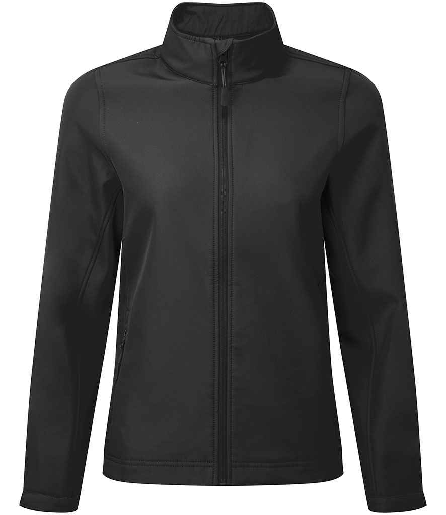 Premier Ladies Windchecker® Recycled Printable Soft Shell Jacket | Black - Image 2