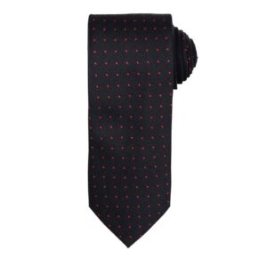Premier Micro Dot Tie | Black/Red