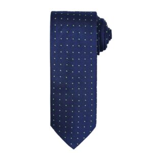 Premier Micro Dot Tie | Navy/Lime Green