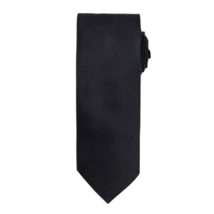 Premier Micro Waffle Tie | Black