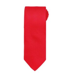 Premier Micro Waffle Tie | Red