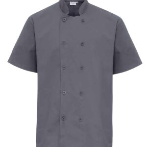 Premier Short Sleeve Chef's Jacket | Steel