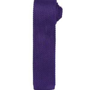 Premier Slim Knitted Tie | Purple