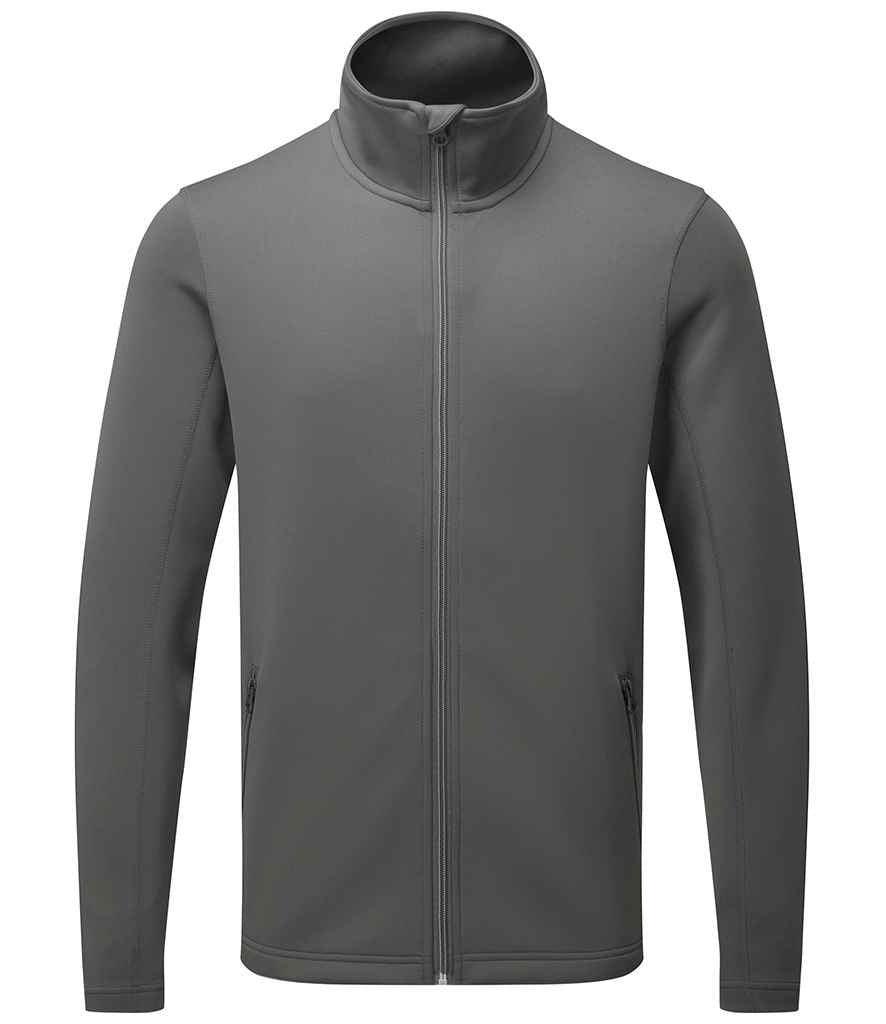 Premier Spun Dyed Recycled Zip Through Sweat Jacket | Dark Grey - Image 2