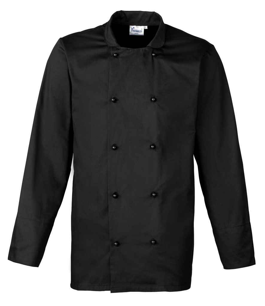 Premier Unisex Cuisine Chef's Jacket | Black