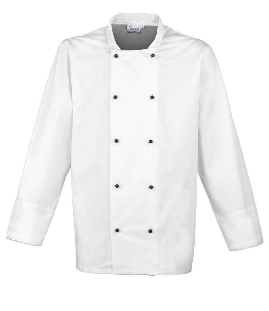 Premier Unisex Cuisine Chef's Jacket | White - Image 3