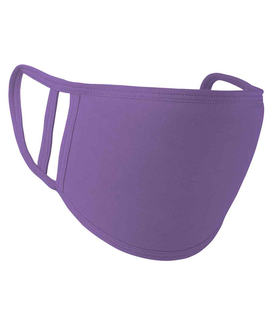 Premier Washable 2-Ply Face Cover - Pack of 5 | Purple