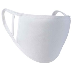 Premier Washable 2-Ply Face Cover - Pack of 5 | White