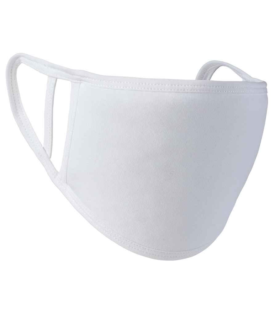 Premier Washable 2-Ply Face Cover - Pack of 5 | White