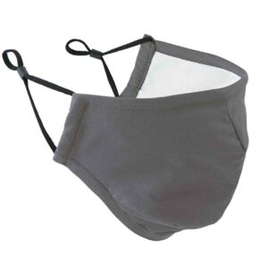 Premier Washable 3-Layer Face Mask with Carbon Filter Option | Dark Grey