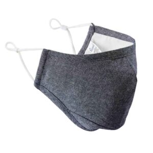 Premier Washable 3-Layer Face Mask with Carbon Filter Option | Indigo Denim