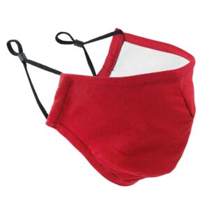 Premier Washable 3-Layer Face Mask with Carbon Filter Option | Red