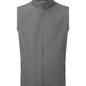 Premier Windchecker® Recycled Printable Soft Shell Gilet | Dark Grey