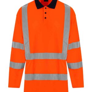Pro RTX High Visibility Long Sleeve Polo Shirt