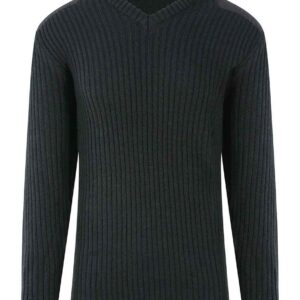Pro RTX Pro Acrylic Security V Neck Sweater | Black